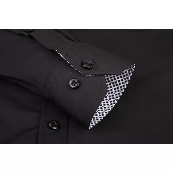 Alex Vando Mens Dress Shirts Wrinkle Free Regular Fit Stretch Rayon Bamboo Button Down Shirt