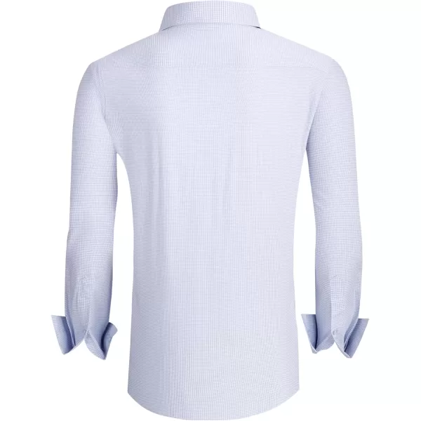 Alex Vando Mens Dress Shirts Wrinkle Free Regular Fit Stretch Rayon Bamboo Button Down Shirt