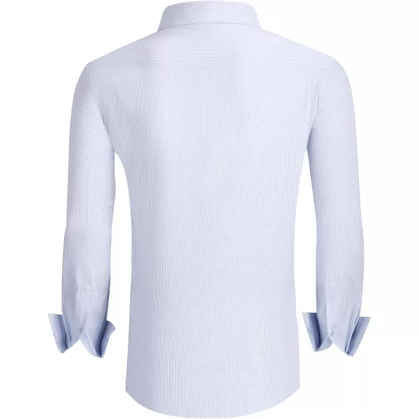 Alex Vando Mens Dress Shirts Wrinkle Free Regular Fit Stretch Rayon Bamboo Button Down Shirt