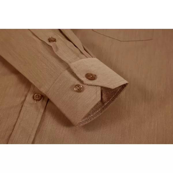 Alex Vando Mens Dress Shirts Wrinkle Free Regular Fit Stretch Rayon Bamboo Button Down Shirt