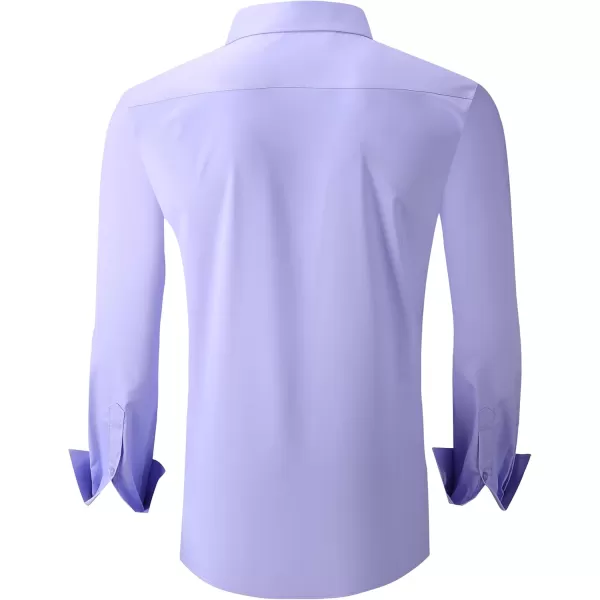 Alex Vando Mens Dress Shirts Wrinkle Free Regular Fit Stretch Rayon Bamboo Button Down Shirt