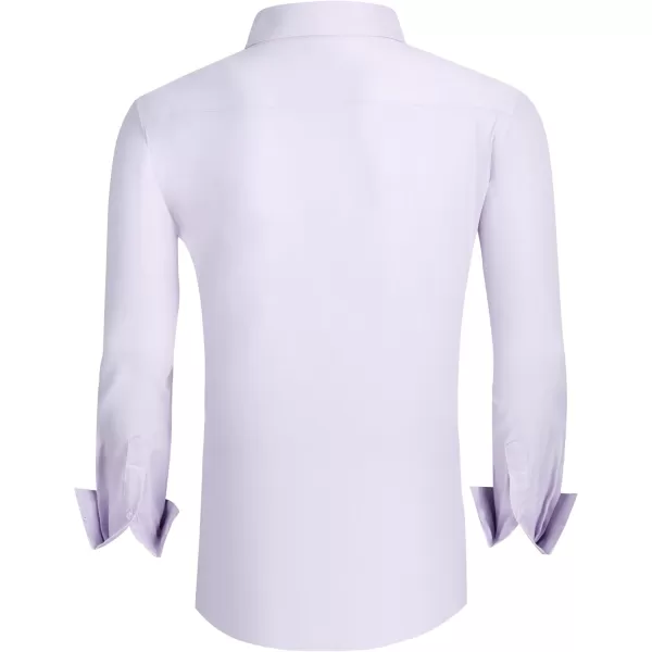 Alex Vando Mens Dress Shirts Wrinkle Free Regular Fit Stretch Rayon Bamboo Button Down Shirt
