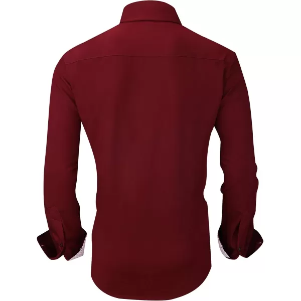 Alex Vando Mens Dress Shirts Wrinkle Free Regular Fit Stretch Rayon Bamboo Button Down Shirt