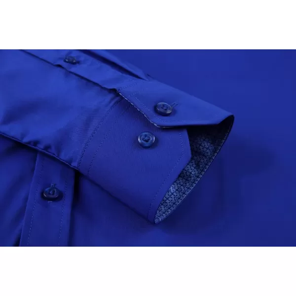 Alex Vando Mens Dress Shirts Wrinkle Free Regular Fit Stretch Rayon Bamboo Button Down Shirt