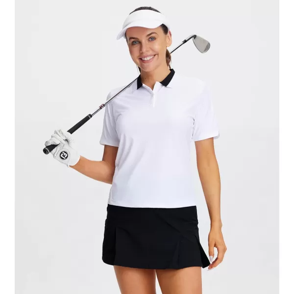 Alex Vando Women's Golf Shirts Moisture Wicking Lightweight Athletic Sports Polo Shirt