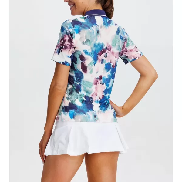 Alex Vando Women's Golf Shirts Moisture Wicking Lightweight Athletic Sports Polo Shirt