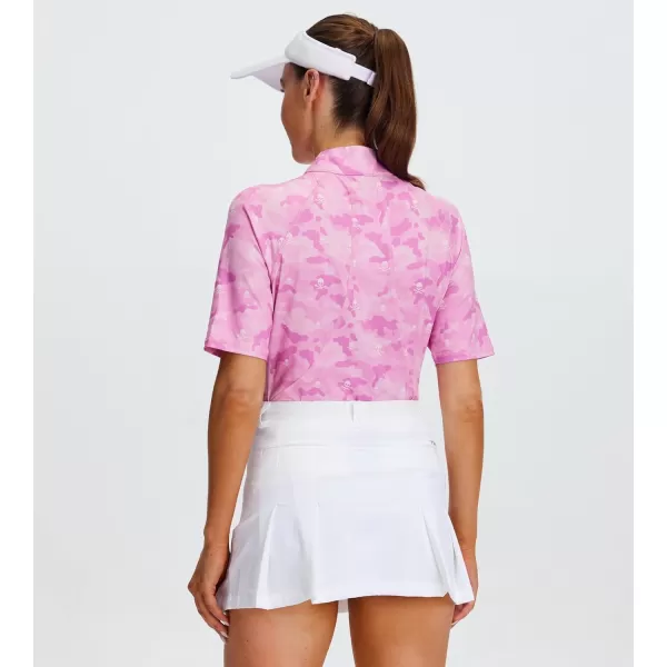 Alex Vando Women's Golf Shirts Moisture Wicking Lightweight Athletic Sports Polo Shirt
