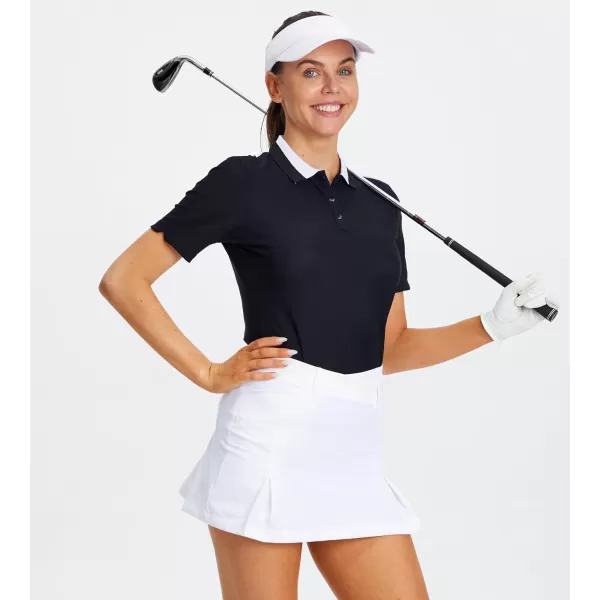 Alex Vando Women's Golf Shirts Moisture Wicking Lightweight Athletic Sports Polo Shirt