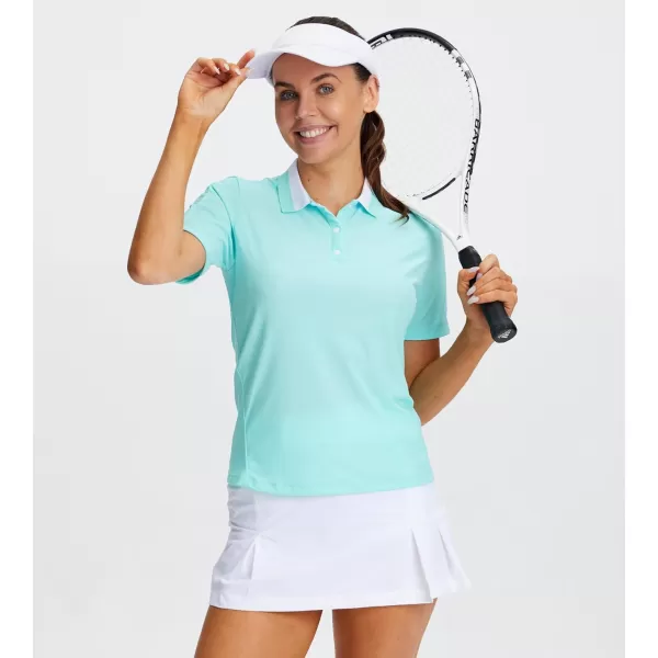 Alex Vando Women's Golf Shirts Moisture Wicking Lightweight Athletic Sports Polo Shirt