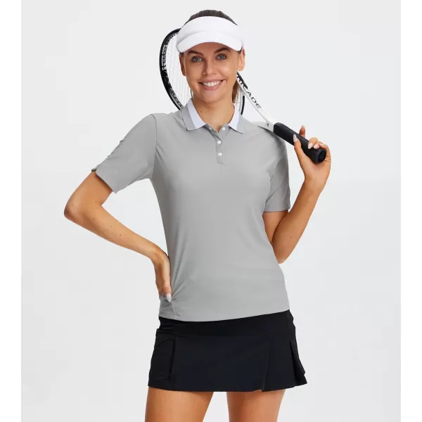 Alex Vando Women's Golf Shirts Moisture Wicking Lightweight Athletic Sports Polo Shirt