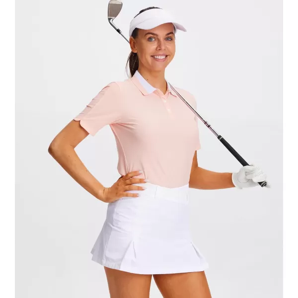 Alex Vando Women's Golf Shirts Moisture Wicking Lightweight Athletic Sports Polo Shirt