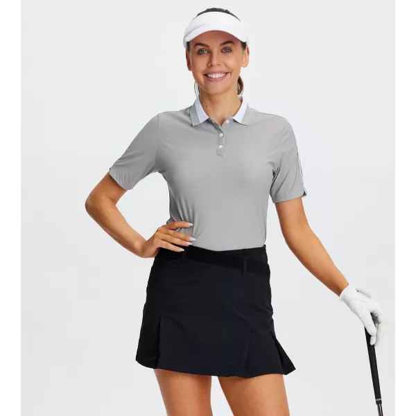 Alex Vando Women's Golf Shirts Moisture Wicking Lightweight Athletic Sports Polo Shirt