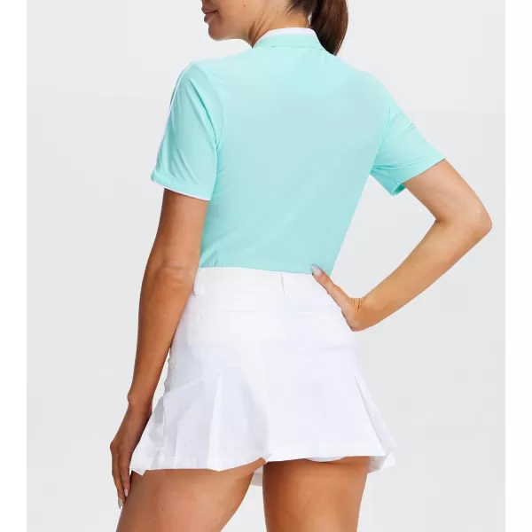 Alex Vando Women's Golf Shirts Moisture Wicking Lightweight Athletic Sports Polo Shirt