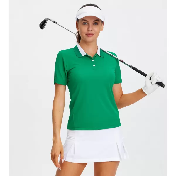 Alex Vando Women's Golf Shirts Moisture Wicking Lightweight Athletic Sports Polo Shirt