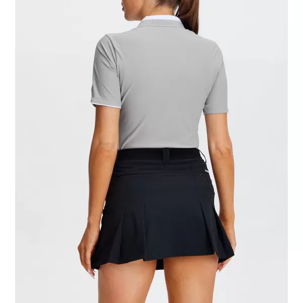 Alex Vando Women's Golf Shirts Moisture Wicking Lightweight Athletic Sports Polo Shirt