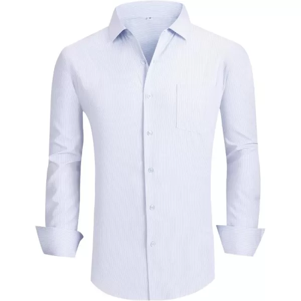 Alex Vando Mens Dress Shirts Wrinkle Free Regular Fit Stretch Rayon Bamboo Button Down Shirt