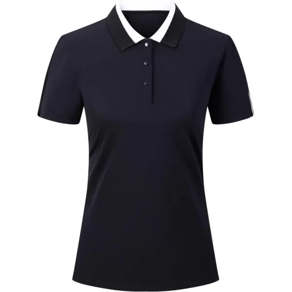Alex Vando Women's Golf Shirts Moisture Wicking Lightweight Athletic Sports Polo Shirt