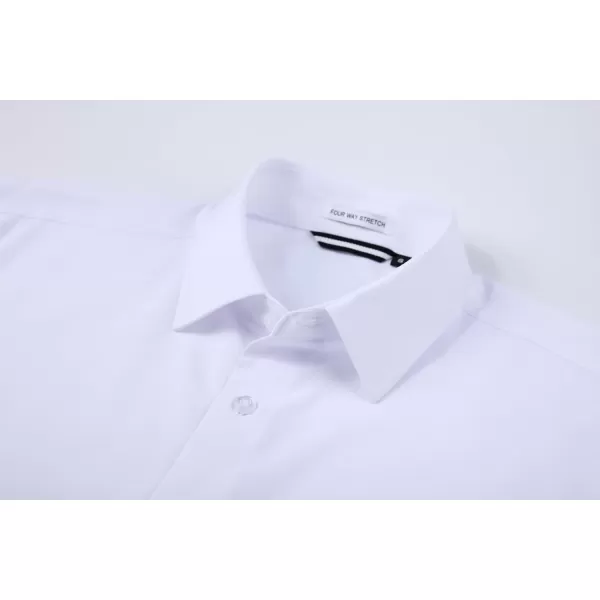 Alex Vando Mens Dress Shirts 4-Way Stretch Wrinkle Free Regular Fit Short Sleeve Men Button Down Shirt
