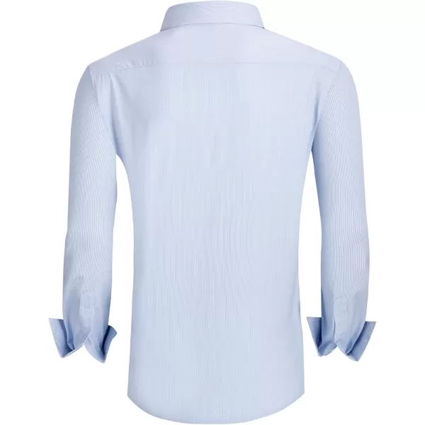 Alex Vando Mens Dress Shirts Wrinkle Free Regular Fit Stretch Rayon Bamboo Button Down Shirt