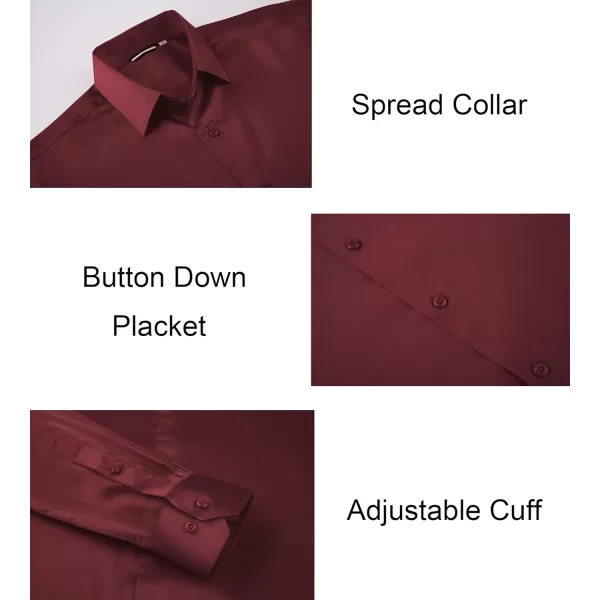 Alex Vando Mens Luxury Satin Dress Shirt Long Sleeve Silk Shiny Sateen Party Shirt
