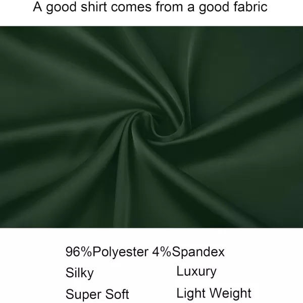 Alex Vando Mens Luxury Satin Dress Shirt Long Sleeve Silk Shiny Sateen Party Shirt