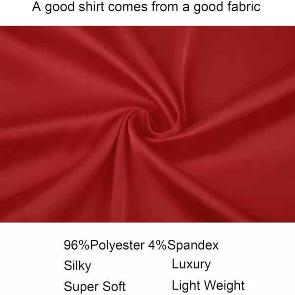 Alex Vando Mens Luxury Satin Dress Shirt Long Sleeve Silk Shiny Sateen Party Shirt