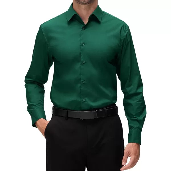 Alex Vando Mens Dress Shirt Long Sleeve Solid Cotton Stretch Button Down Shirt