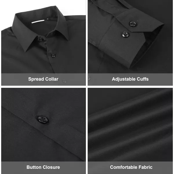 Alex Vando Mens Dress Shirt Long Sleeve Solid Cotton Stretch Button Down Shirt