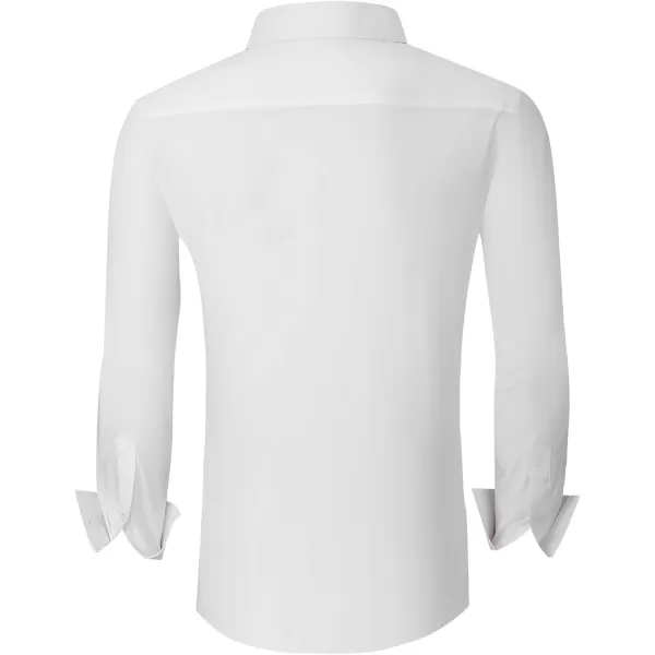 Alex Vando Mens Dress Shirt Long Sleeve Solid Cotton Stretch Button Down Shirt