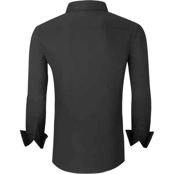 Alex Vando Mens Dress Shirt Long Sleeve Solid Cotton Stretch Button Down Shirt