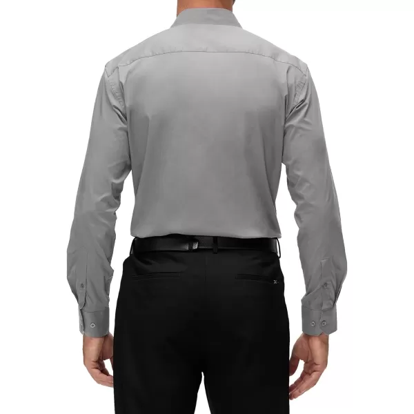 Alex Vando Mens Dress Shirt Long Sleeve Solid Cotton Stretch Button Down Shirt