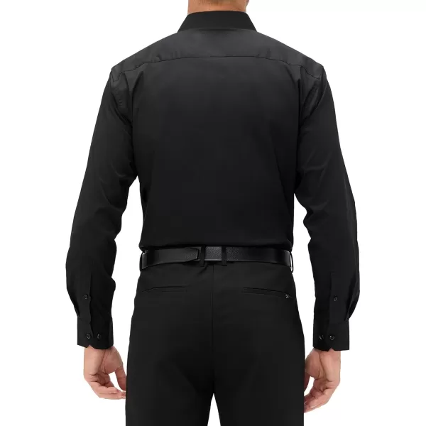 Alex Vando Mens Dress Shirt Long Sleeve Solid Cotton Stretch Button Down Shirt