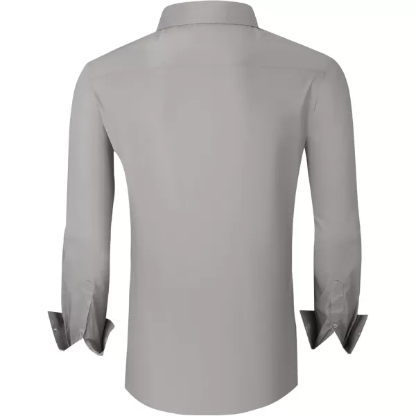 Alex Vando Mens Dress Shirt Long Sleeve Solid Cotton Stretch Button Down Shirt