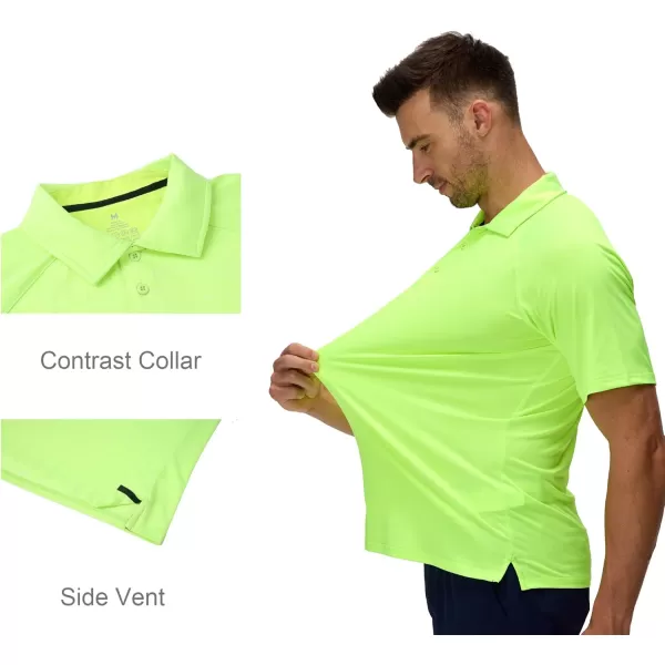 Alex Vando Mens Golf Shirt Moisture Wicking Quick-dry Short Sleeve Casual Polo Shirts for Men