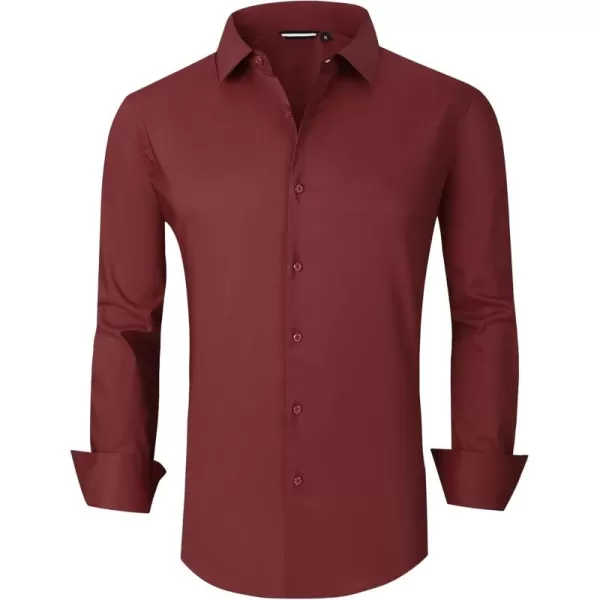 Alex Vando Mens Dress Shirt Long Sleeve Solid Cotton Stretch Button Down Shirt