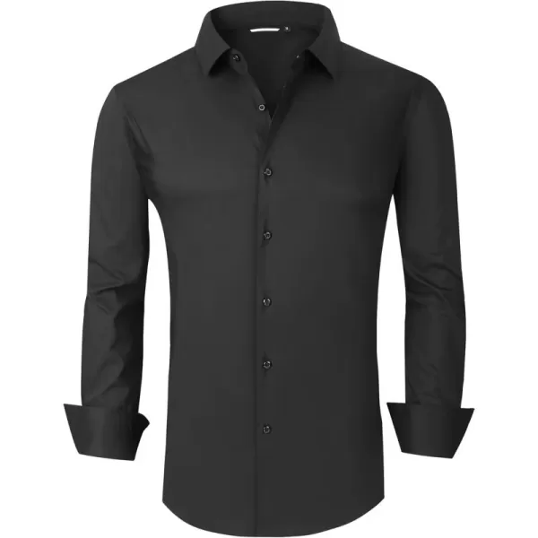 Alex Vando Mens Dress Shirt Long Sleeve Solid Cotton Stretch Button Down Shirt