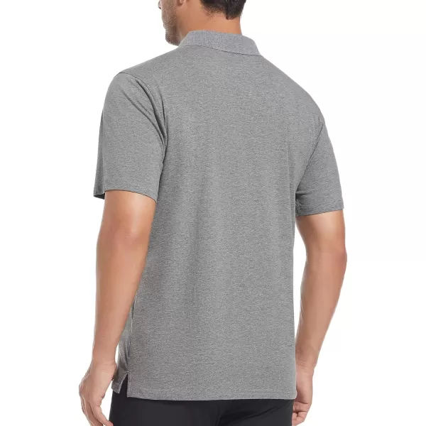 Alex Vando Mens Cotton Polo Shirts V-Neck Short Sleeve Casual Shirts for Men