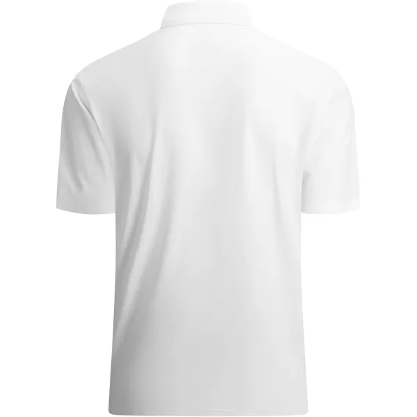 Alex Vando Mens Cotton Polo Shirts V-Neck Short Sleeve Casual Shirts for Men