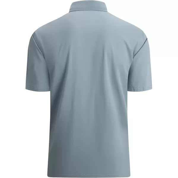 Alex Vando Mens Cotton Polo Shirts V-Neck Short Sleeve Casual Shirts for Men
