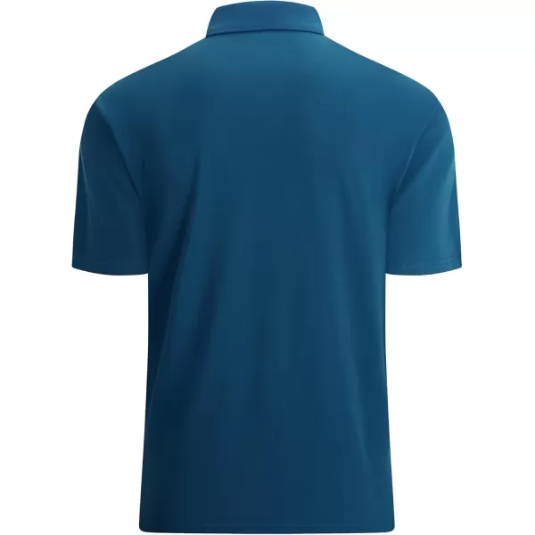 Alex Vando Mens Cotton Polo Shirts V-Neck Short Sleeve Casual Shirts for Men