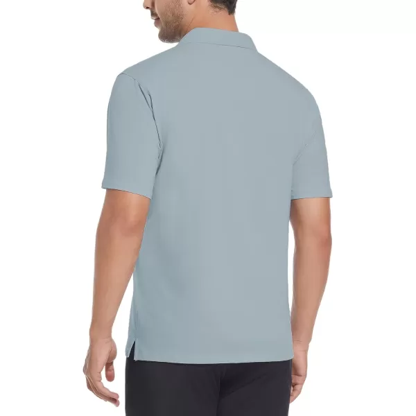 Alex Vando Mens Cotton Polo Shirts V-Neck Short Sleeve Casual Shirts for Men