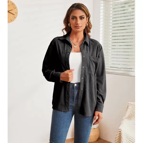 Alex Vando Womens Corduroy Shirts Flatter and Soft Button Down Shirts for Women