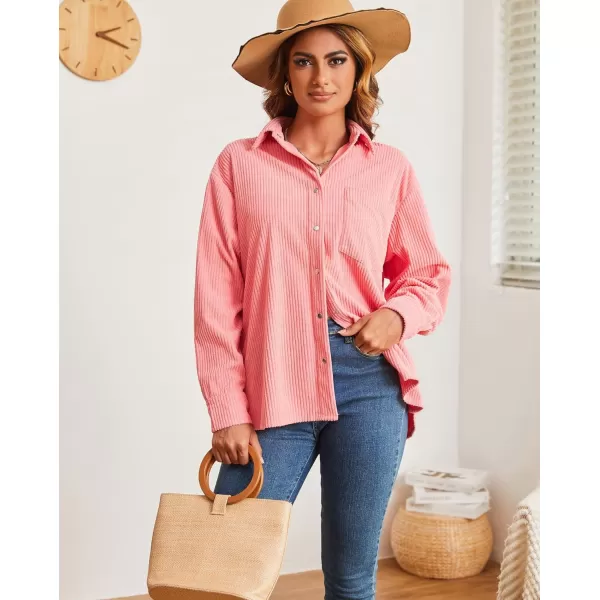 Alex Vando Womens Corduroy Shirts Flatter and Soft Button Down Shirts for Women