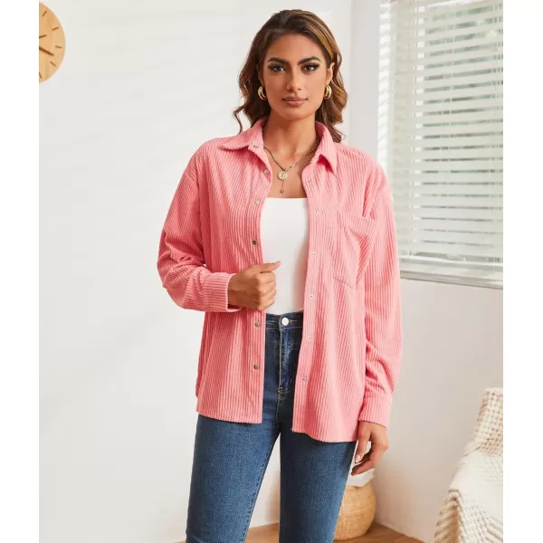 Alex Vando Womens Corduroy Shirts Flatter and Soft Button Down Shirts for Women