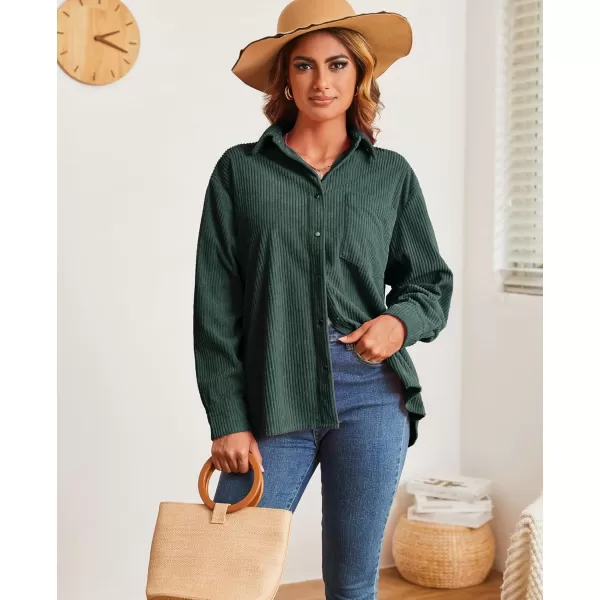 Alex Vando Womens Corduroy Shirts Flatter and Soft Button Down Shirts for Women