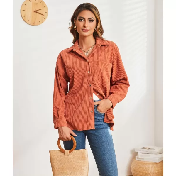 Alex Vando Womens Corduroy Shirts Flatter and Soft Button Down Shirts for Women