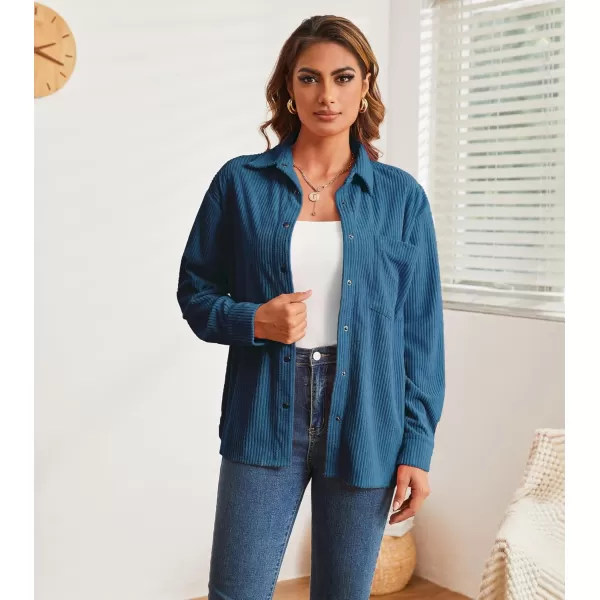Alex Vando Womens Corduroy Shirts Flatter and Soft Button Down Shirts for Women