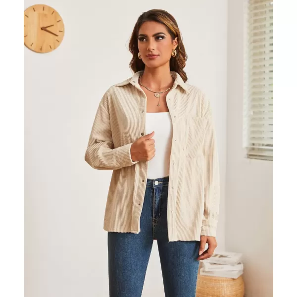 Alex Vando Womens Corduroy Shirts Flatter and Soft Button Down Shirts for Women