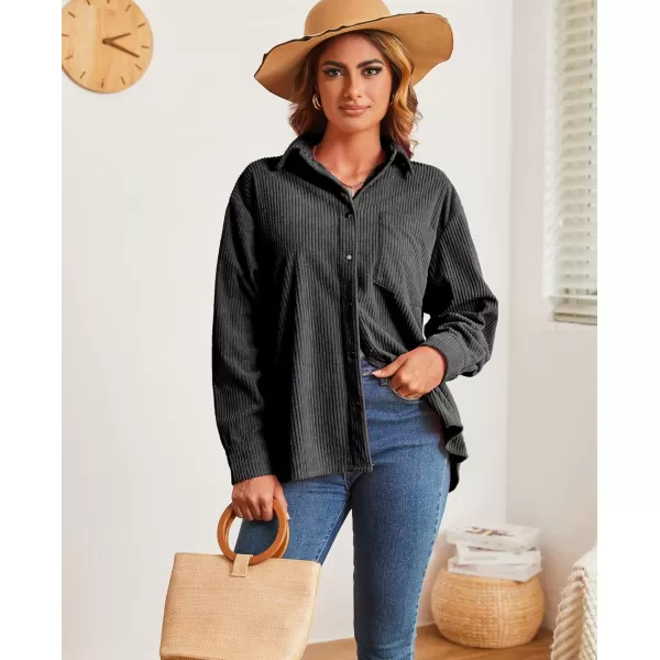 Alex Vando Womens Corduroy Shirts Flatter and Soft Button Down Shirts for Women