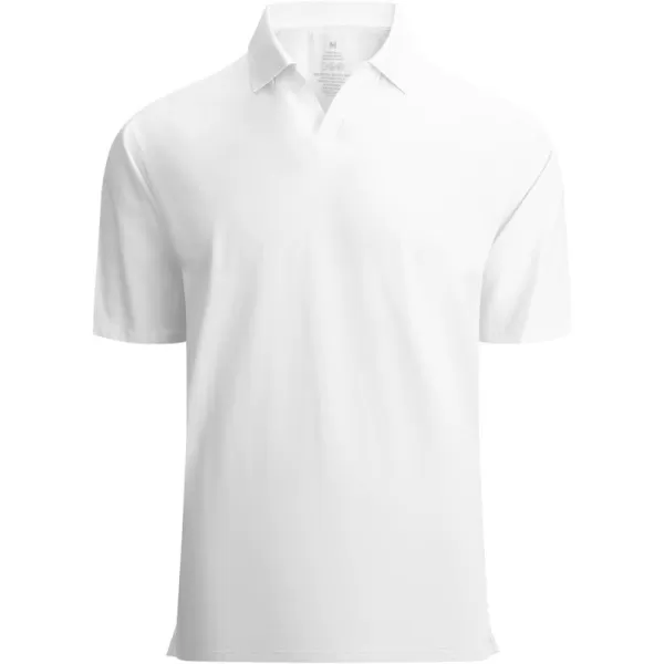 Alex Vando Mens Cotton Polo Shirts V-Neck Short Sleeve Casual Shirts for Men
